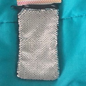 Reversible Sequin Phone Pouch